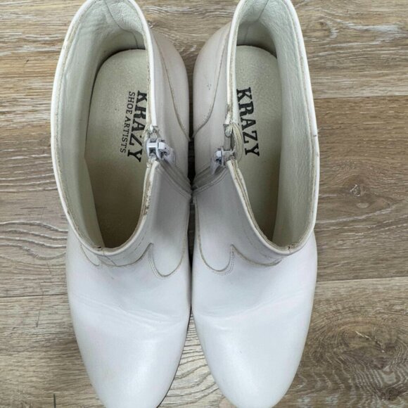 Krazy Shoe Artists Evis White Diamonds Ankle Boot Men's Size 7 - Picture 2 of 6